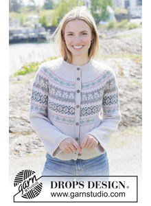 damesvest met Scandinavisch patroon