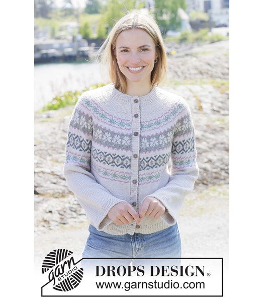 Breipatroon damesvest met Scandinavisch patroon