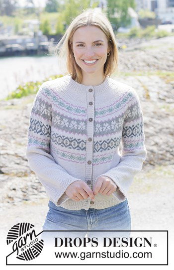 damesvest met Scandinavisch patroon