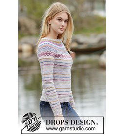 Gebreide trui gemaakt van Drops Karisma