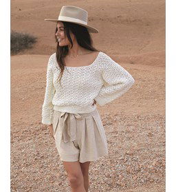 Trui met zigzag haakpatroon