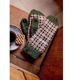 Wanten Breien met kleur Haelen gemaakt van Scheepjes metropolis