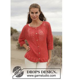 Vest gemaakt van Drops Brushed Alpaca Silk