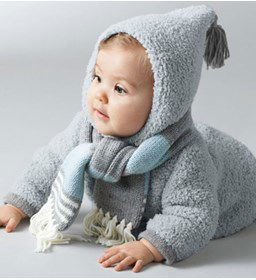 Mantel gemaakt van Phildar Phil Partner 3,5