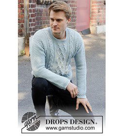 Herentrui gemaakt van Drops Merino extra fine