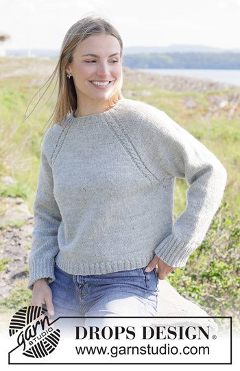 damestrui met kabels en raglanmouwen
