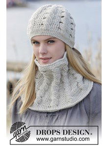 Gehaakte muts en halswarmer met kabels