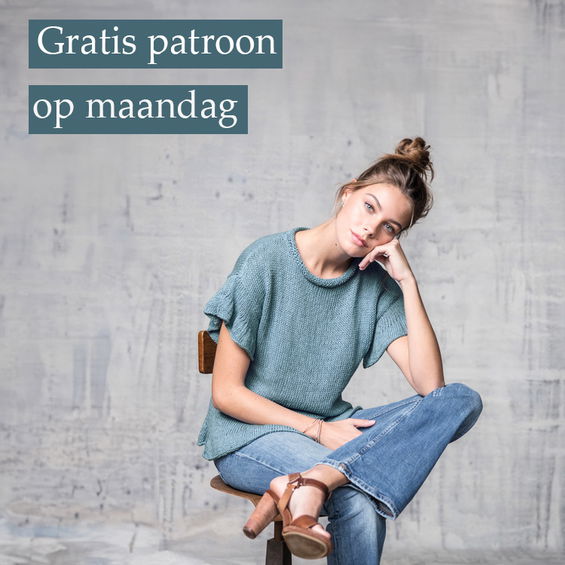 Gratis Breipatroon trui korte mouwen