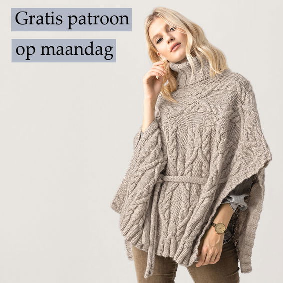 Gratis Breipatroon Poncho