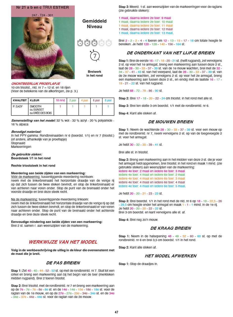 Gratis Breipatroon Kindertrui Esther