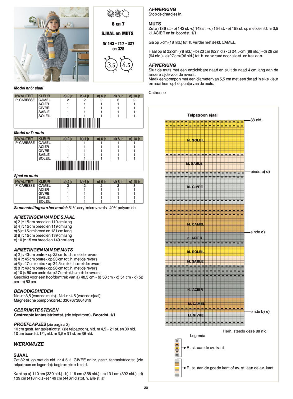 Gratis Breipatroon sjaal en muts