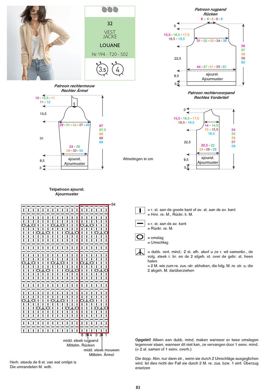 Gratis Breipatroon Vest Louane