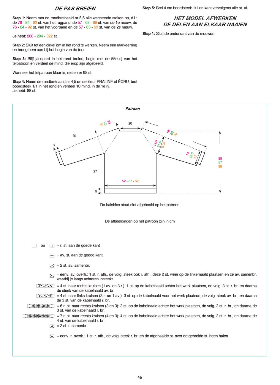 Gratis Breipatroon damestrui Billie