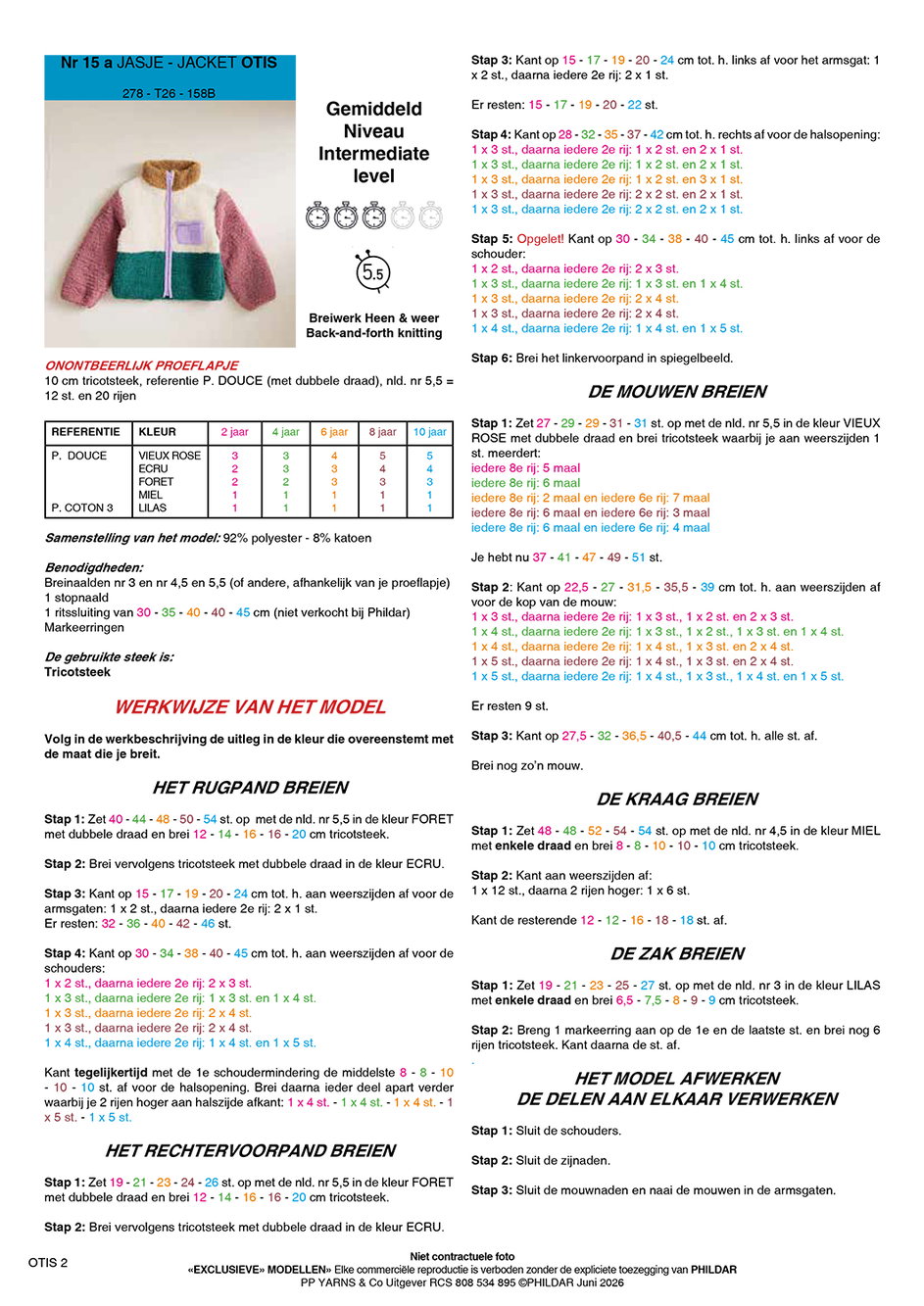 Instructies voor het maken van Breipatroon Kinderjas - deel 1