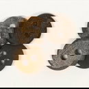 Knoop 20 mm buffelhoorn, hoekig