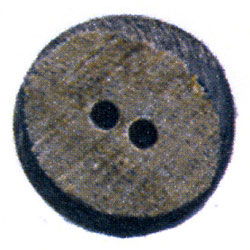 Knoop 25 mm buffelhoorn, hoekig - 538