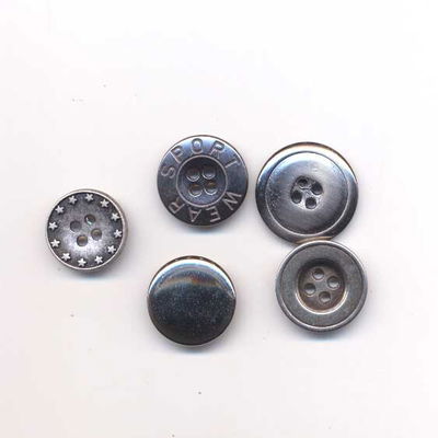 Knoop 20 mm metaal zilver