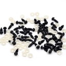 Ogen 6 mm zwart (5 paar)