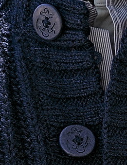 Knoop 65738 blauw met anker 31 mm op=op