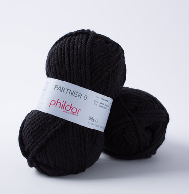 Phildar Phil Partner 6 Noir op=op uit collectie 