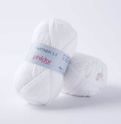 Phildar Phil Partner 3,5 Blanc op=op uit collectie 