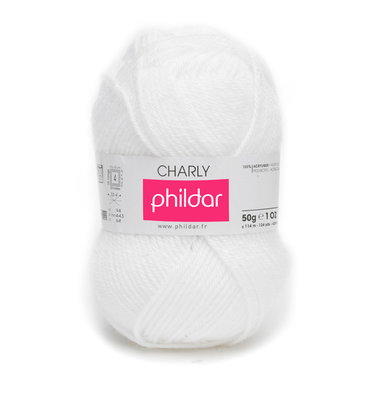 Phildar Phil Charly Blanc op=op uit collectie 