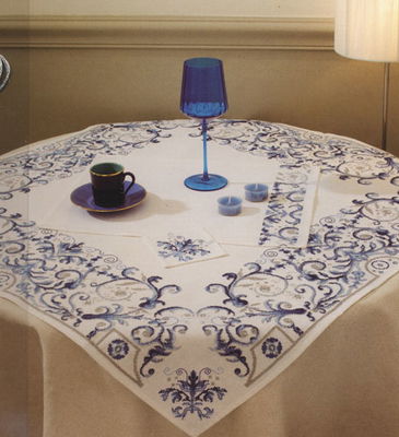 DMC No 3 14562f Decors de fetes - ormament bleus op=op 