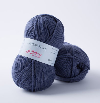 Phildar Phil Partner 3,5 Naval op=op uit collectie 