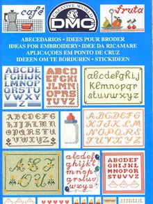 DMC creative world - ideeen om te borduren letters 14098