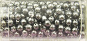 Glasparels 4 mm kleur 9380 - zilver