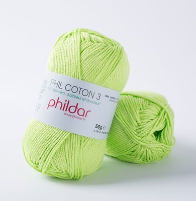 Phildar Phil coton 3 Pistache 1298 - 43 op=op 