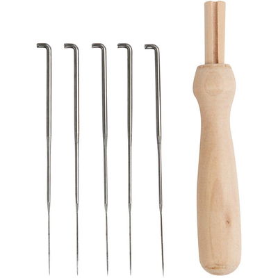 Viltnaaldhouder 1 naald incl. 5 naalden 