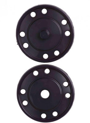 Drukknoop 35 mm grijs - 601821 4 stuks 