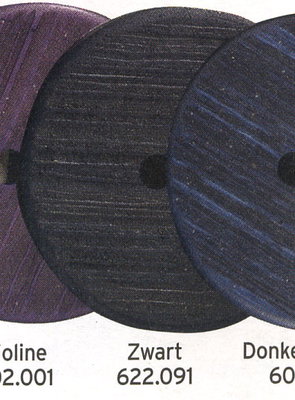 Knoop 622091 zwart met houtnerf 38 mm