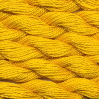 DMC cotton perle 5 - 0444 citroen - donker