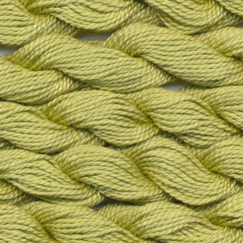 DMC cotton perle 5 - 0472 avocado groen - licht op=op uit collectie 