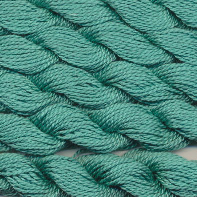 DMC cotton perle 5 - 0992 aqua groen - licht op=op uit collectie 