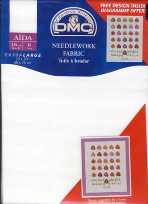 Aida 6 wit 50 x 75 cm