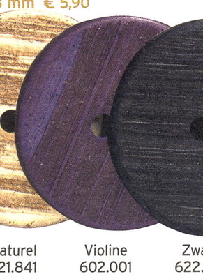 Knoop 602001 violine 38 mm 3 stuks 