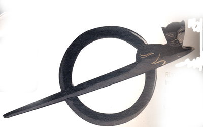 Ring met kattenspeld