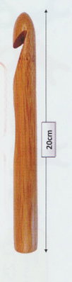 Haaknaald nr 20 - hout