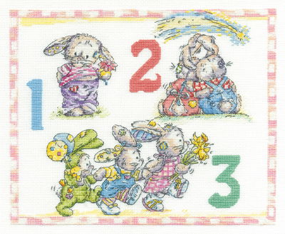 Borduurpakket somebunny 1-2-3 op=op 