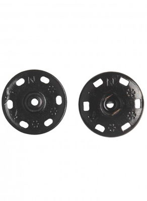 Drukknoop 21 mm zwart 3 stuks - 258911