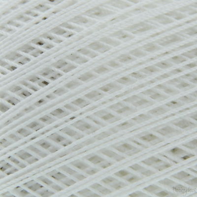 Lammy Yarns Coton crochet NO 10 - 005 wit