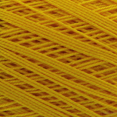 Lammy Yarns Coton crochet NO 10 - 371 geel