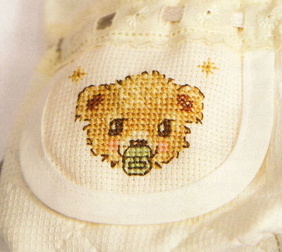 Borduurpatroon beertje met speen