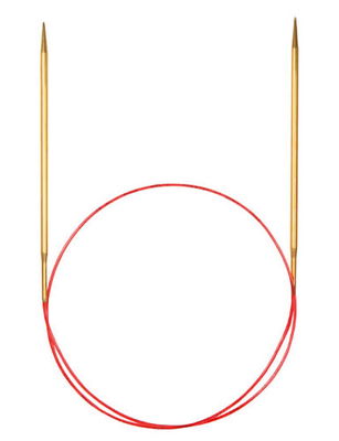 Addi Rondbreinaald LACE 100 cm - nr 5 - messing - Wooladdict