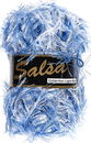 Lammy Yarns Salsa color 602 Blauw - wit gemeleerd (op=op uit collectie)