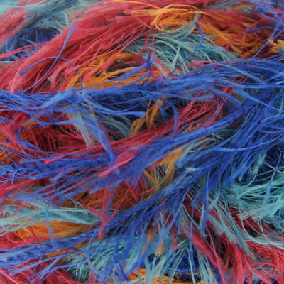 Lammy Yarns Salsa color 651 pink - aqua gemeleerd