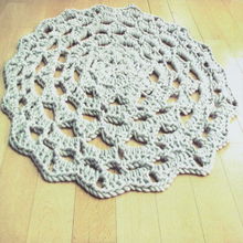 Patroon gehaakt vloerkleed